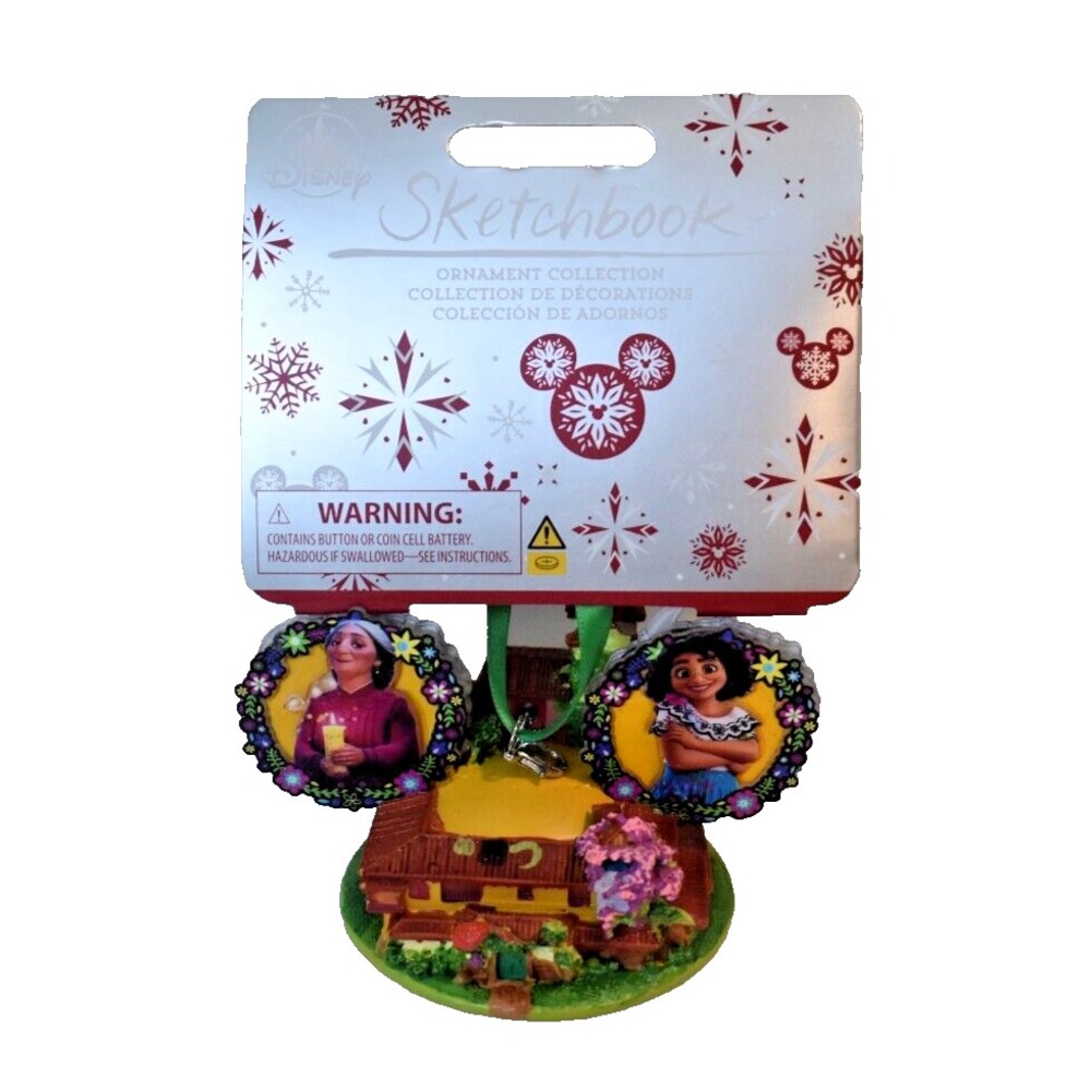 Disney Store Encanto Sketchbook Mirabel Madrigal House Eat Hat Light Up Ornament